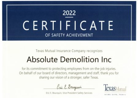 safety achievement certification